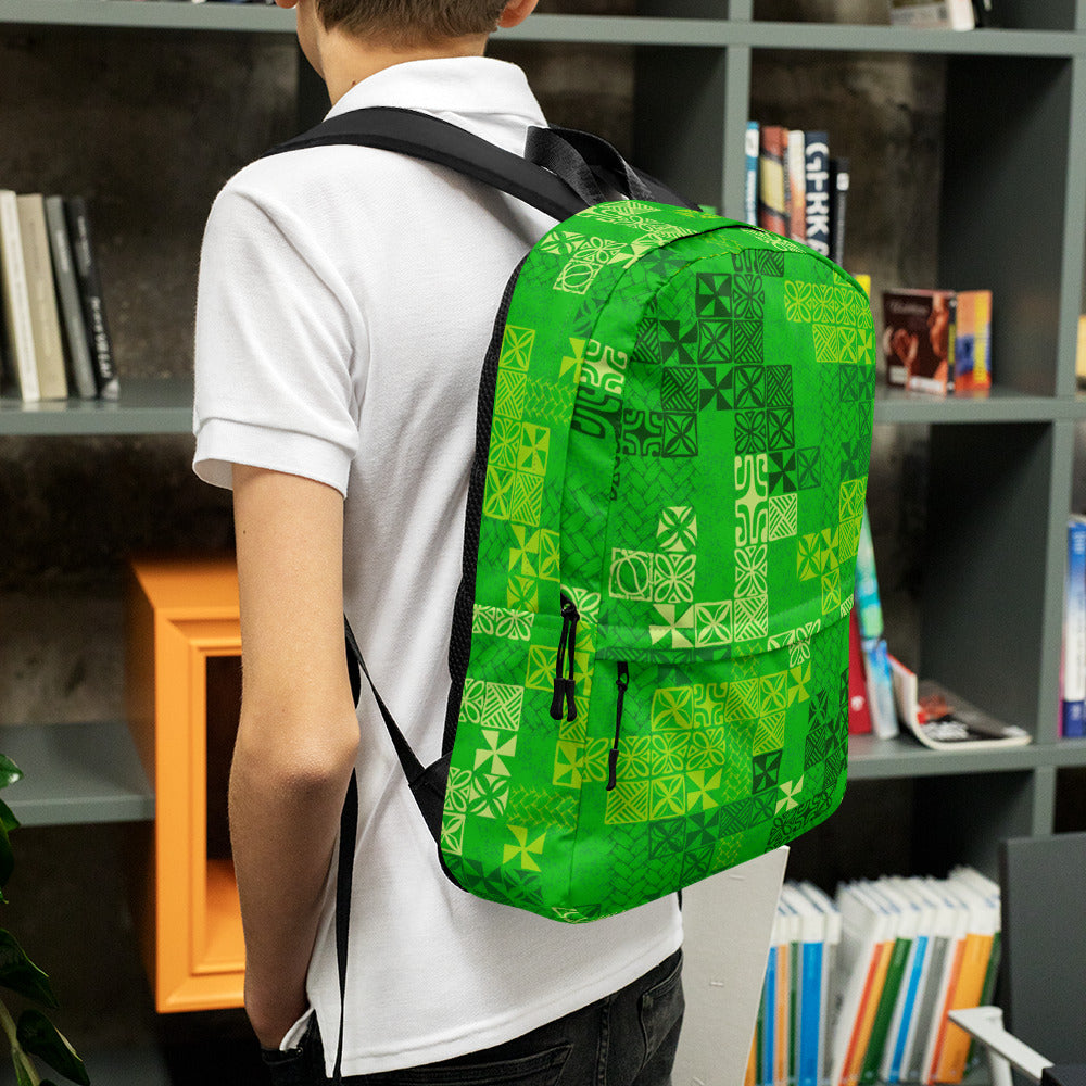 Tapa Tuesday Green Backpack
