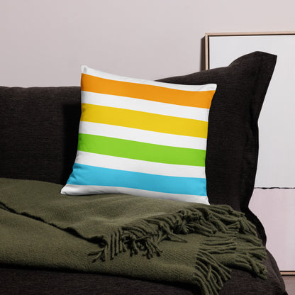 Tropic Beach Stripe Basic Pillow