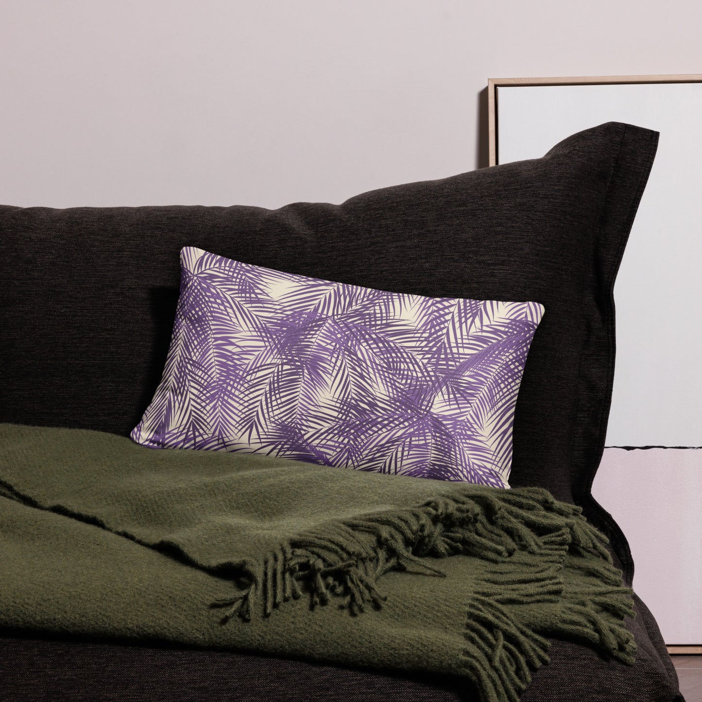 Frond Memories (orchid) Basic Pillow