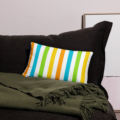 Happy Tropic Stripes Basic Pillow
