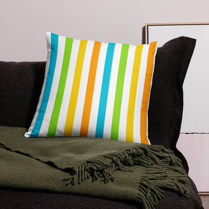 Happy Tropic Stripes Basic Pillow