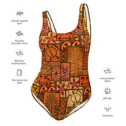 Moku Malihini Pele Sunset One-Piece Swimsuit
