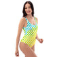 Warm & Cool Check One-Piece Swimsuit