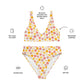 Coral Pebble Recycled high-waisted bikini