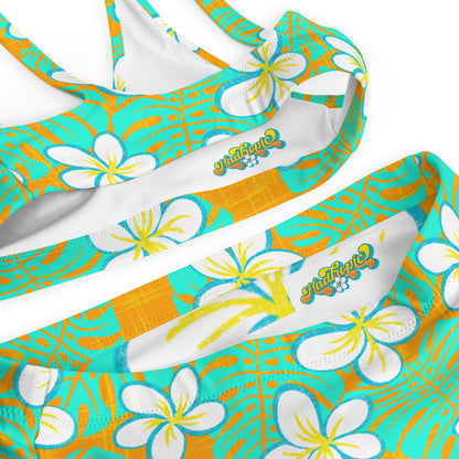 Get Tropical Recycled high-waisted bikini