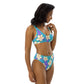 Ube Blue Recycled high-waisted bikini