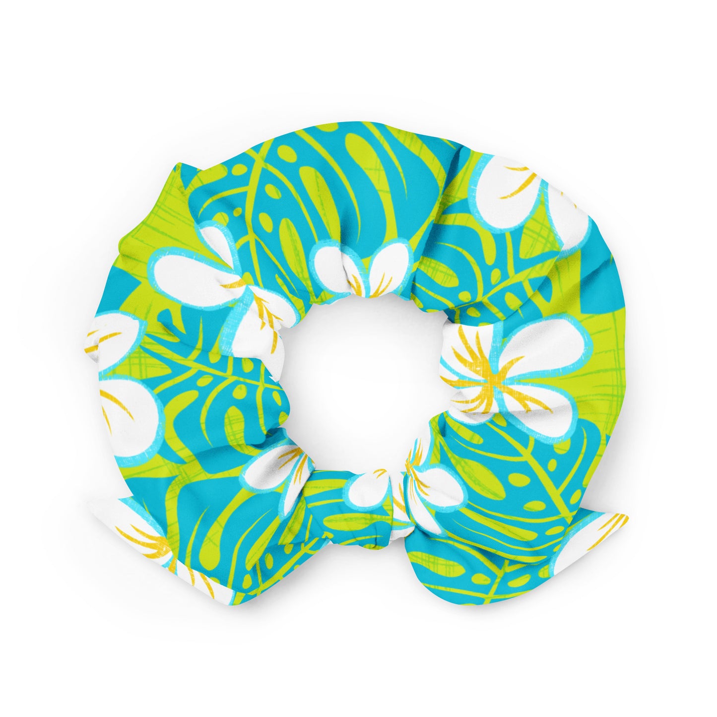 Sour Blue Heaven Recycled Scrunchie