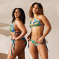 New Hawaiian Motif All-over print recycled string bikini