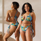 New Hawaiian Motif All-over print recycled string bikini