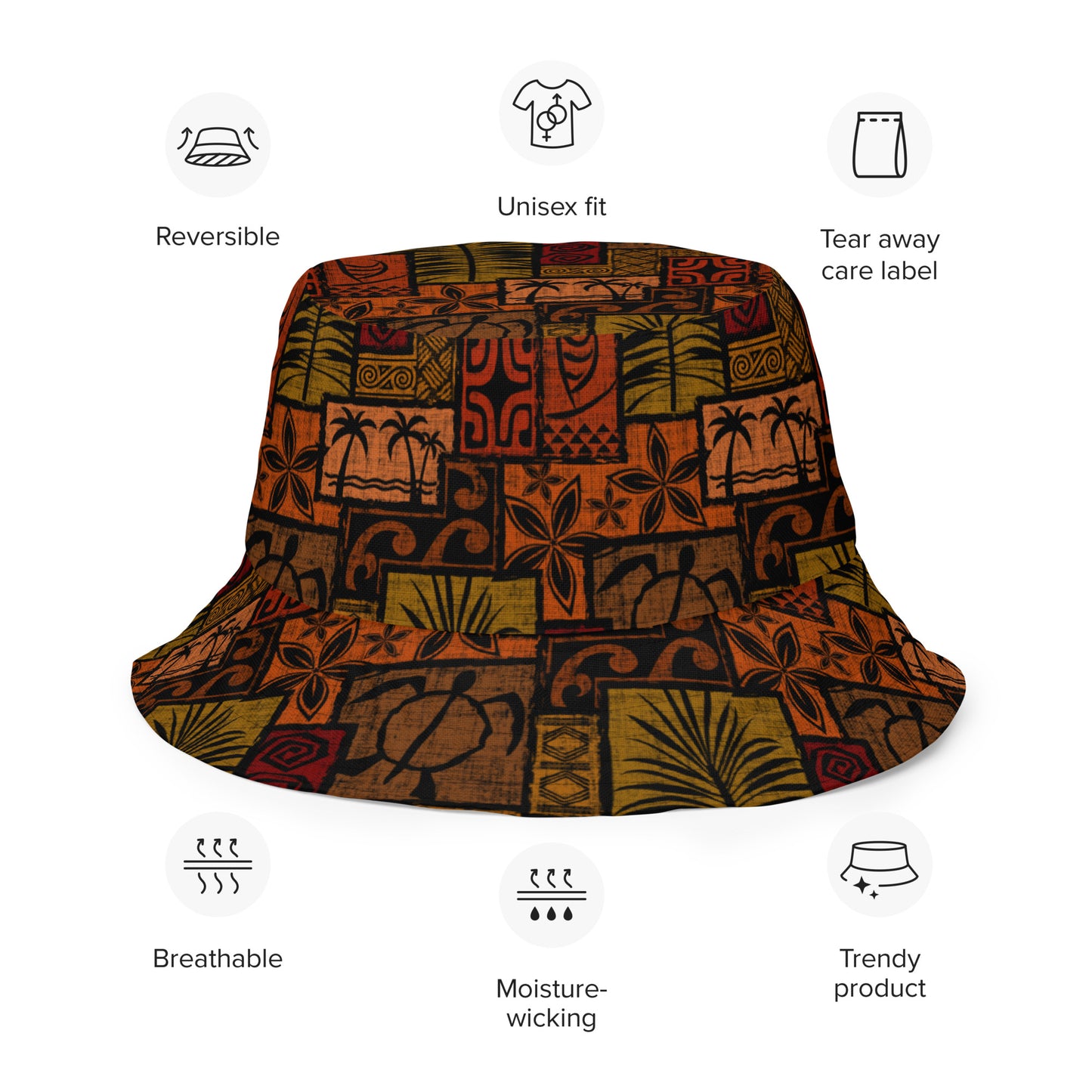 Moku Malihini Reversible bucket hat