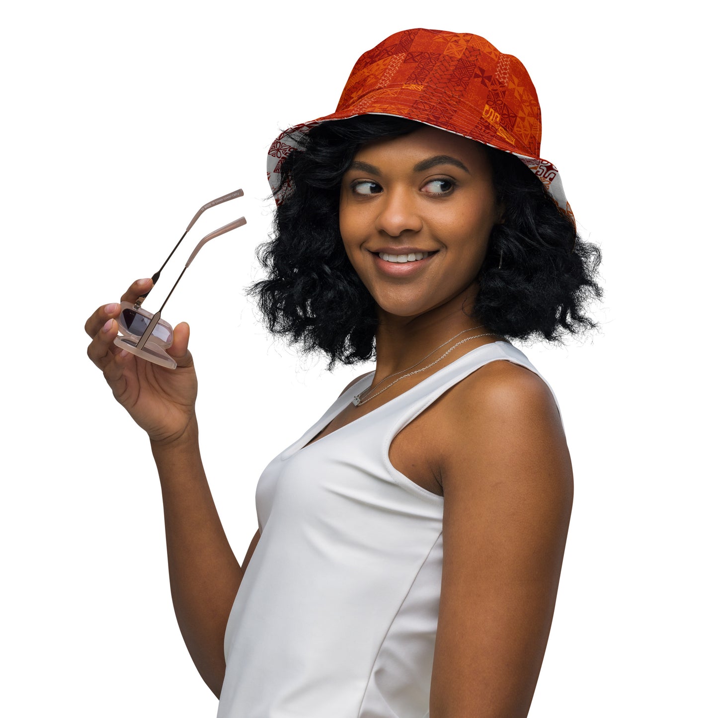 Tapa Tuesday Red Reversible bucket hat