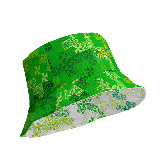 Tapa Tuesday Green Reversible bucket hat