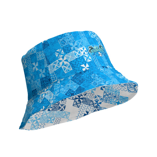 Tapa Tuesday Blue Reversible bucket hat
