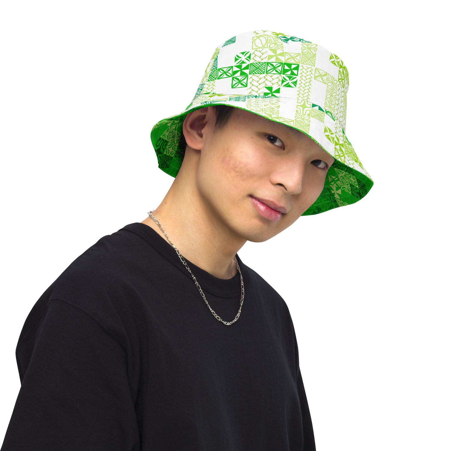 Tapa Tuesday Green Reversible bucket hat