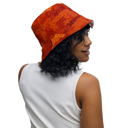 Tapa Tuesday Red Reversible bucket hat