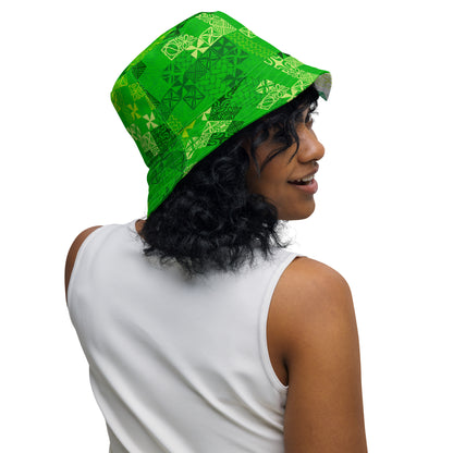 Tapa Tuesday Green Reversible bucket hat