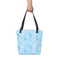 Pale Blue Garden Tote bag
