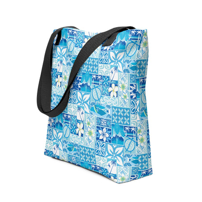 Blue Hawaiian Motif Tote bag
