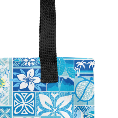 Blue Hawaiian Motif Tote bag
