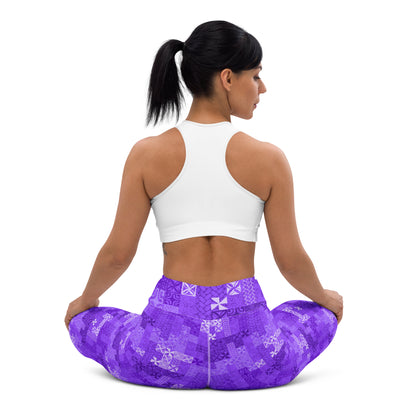 Tapa Tuesday Purple Yoga Leggings