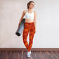 Tapa Tuesday Red Yoga Leggings