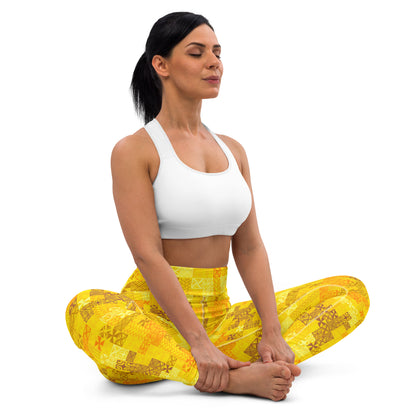 Tapa Tuesday Yellow Yoga Leggings
