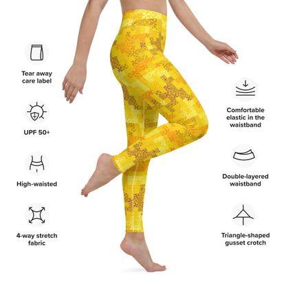 Tapa Tuesday Yellow Yoga Leggings