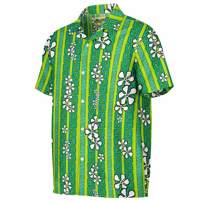 'Lemon Lime Luau' Short Sleeve Button-Down Shirt