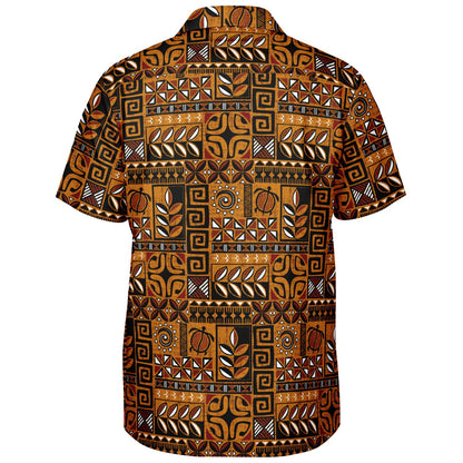 'Polynesie Pop' Short Sleeve Button-Down Shirt