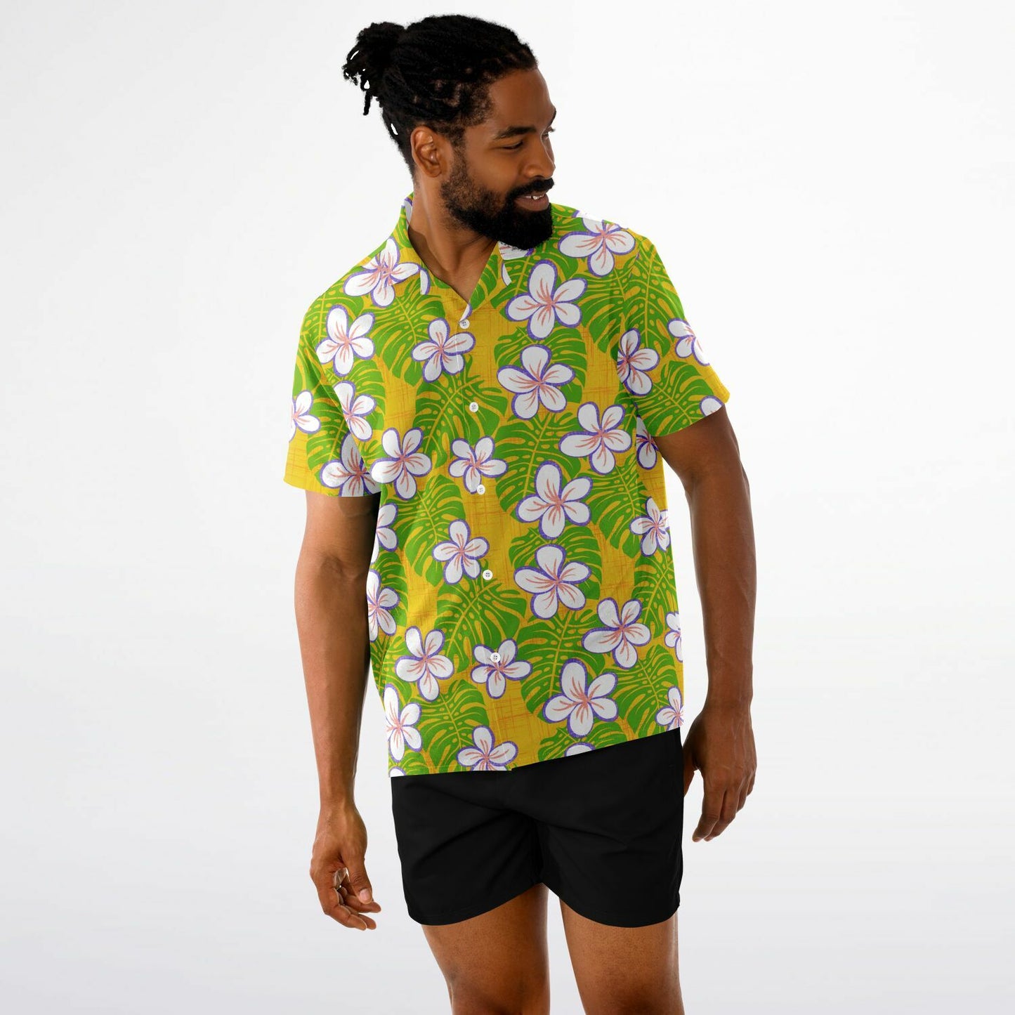 'Island Easter' Short Sleeve Button-Down Shirt