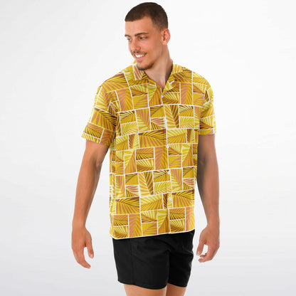 'Grass Hut Dry' Short Sleeve Button-Down Shirt