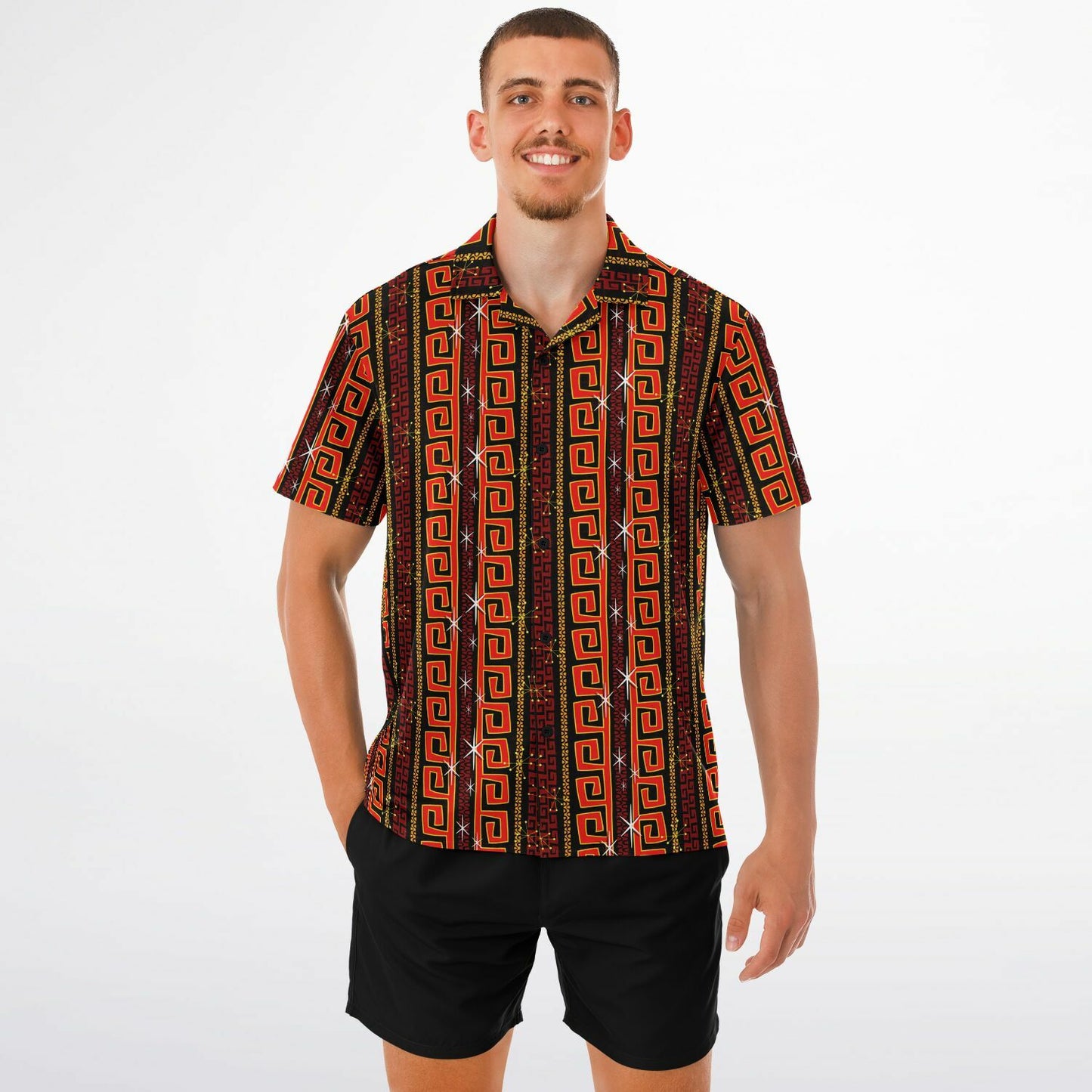 'Rumble Road' Short Sleeve Button-Down Shirt