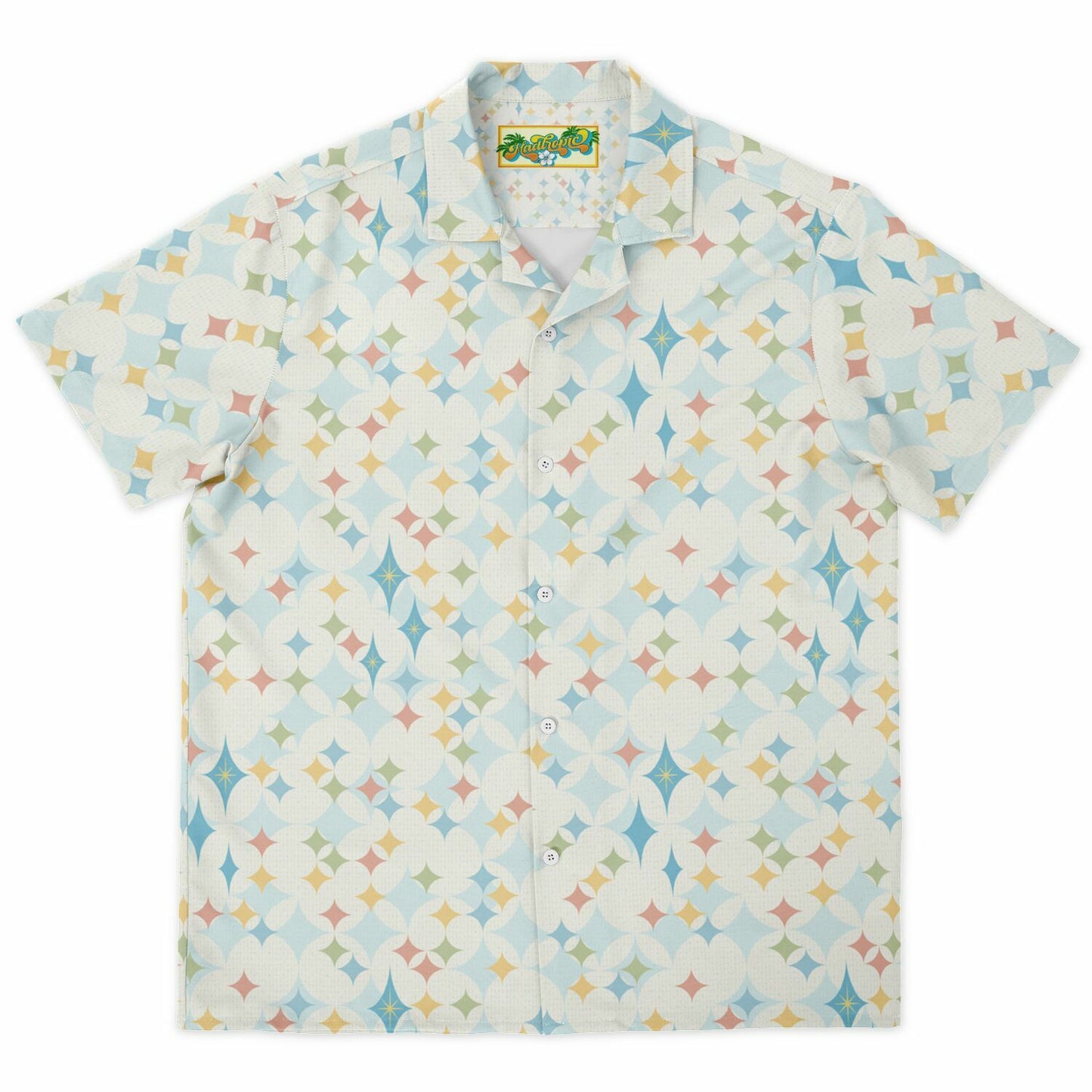 'Cocktail Classic' Short Sleeve Button-Down Shirt