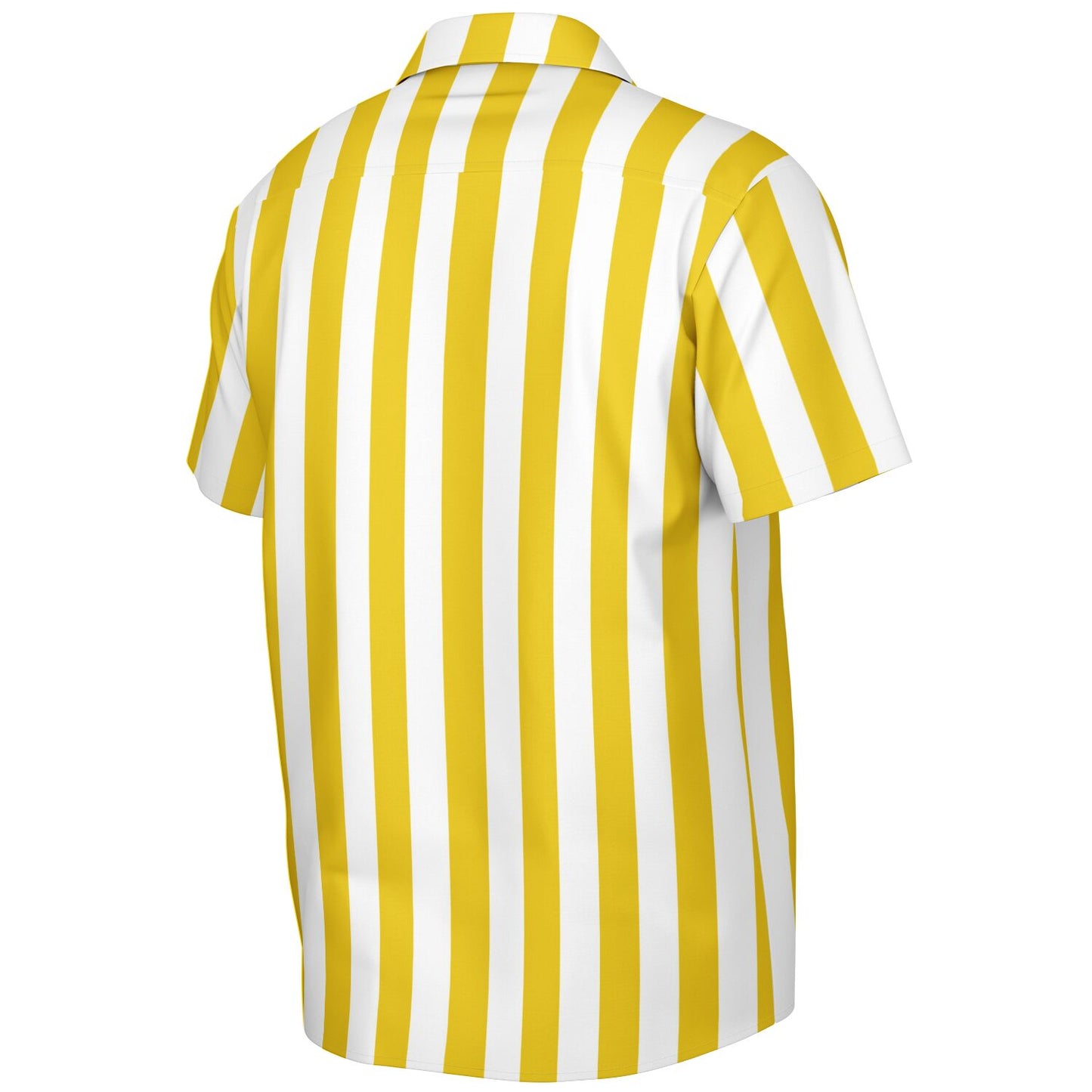 Beachboy Yellow Striped Short Sleeve Button-Down Shirt