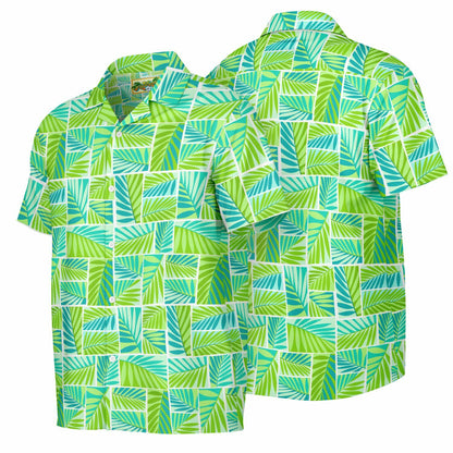 'Grass Hut Fresh' Short Sleeve Button-Down Shirt