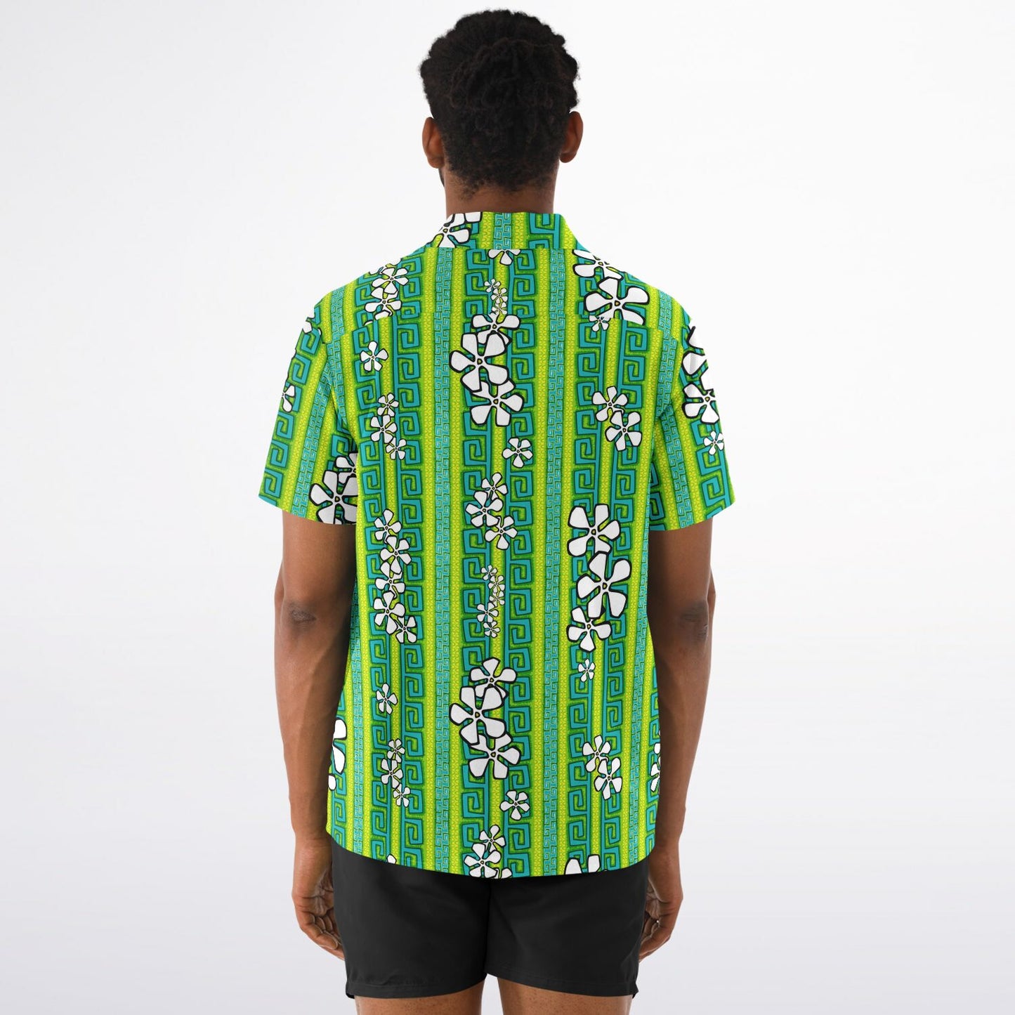 'Lemon Lime Luau' Short Sleeve Button-Down Shirt