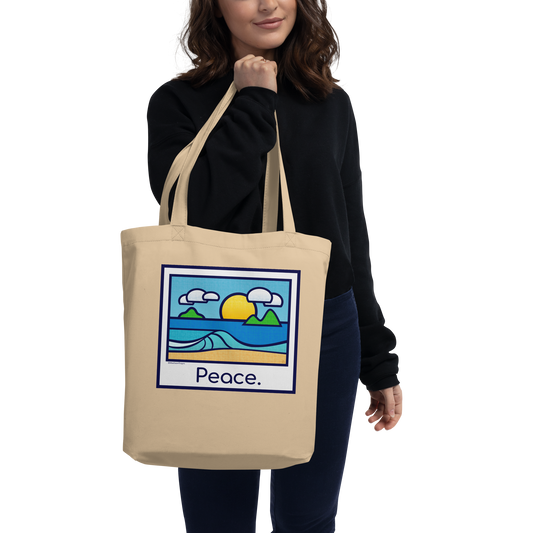 Tropic Glass "Peace" Eco Tote Bag