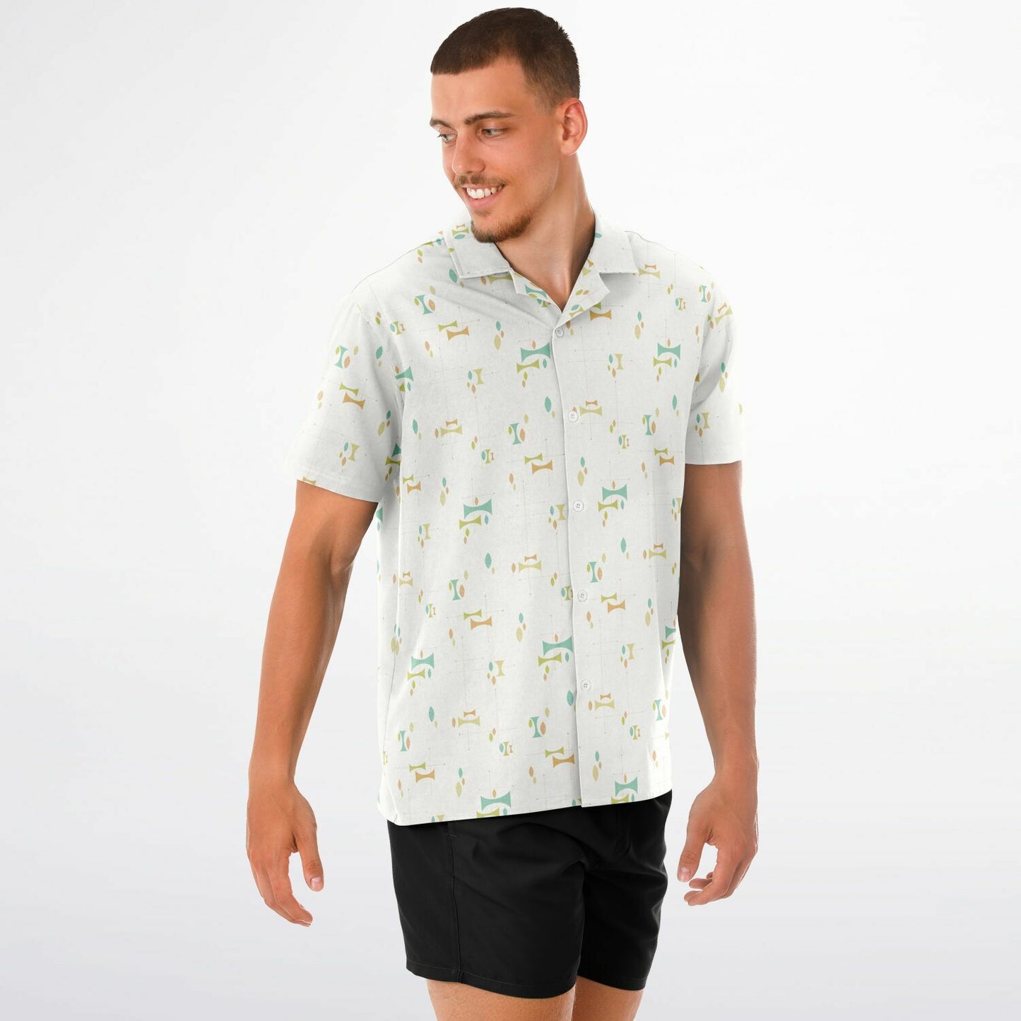 'Alessandroni' Short Sleeve Button-Down Shirt