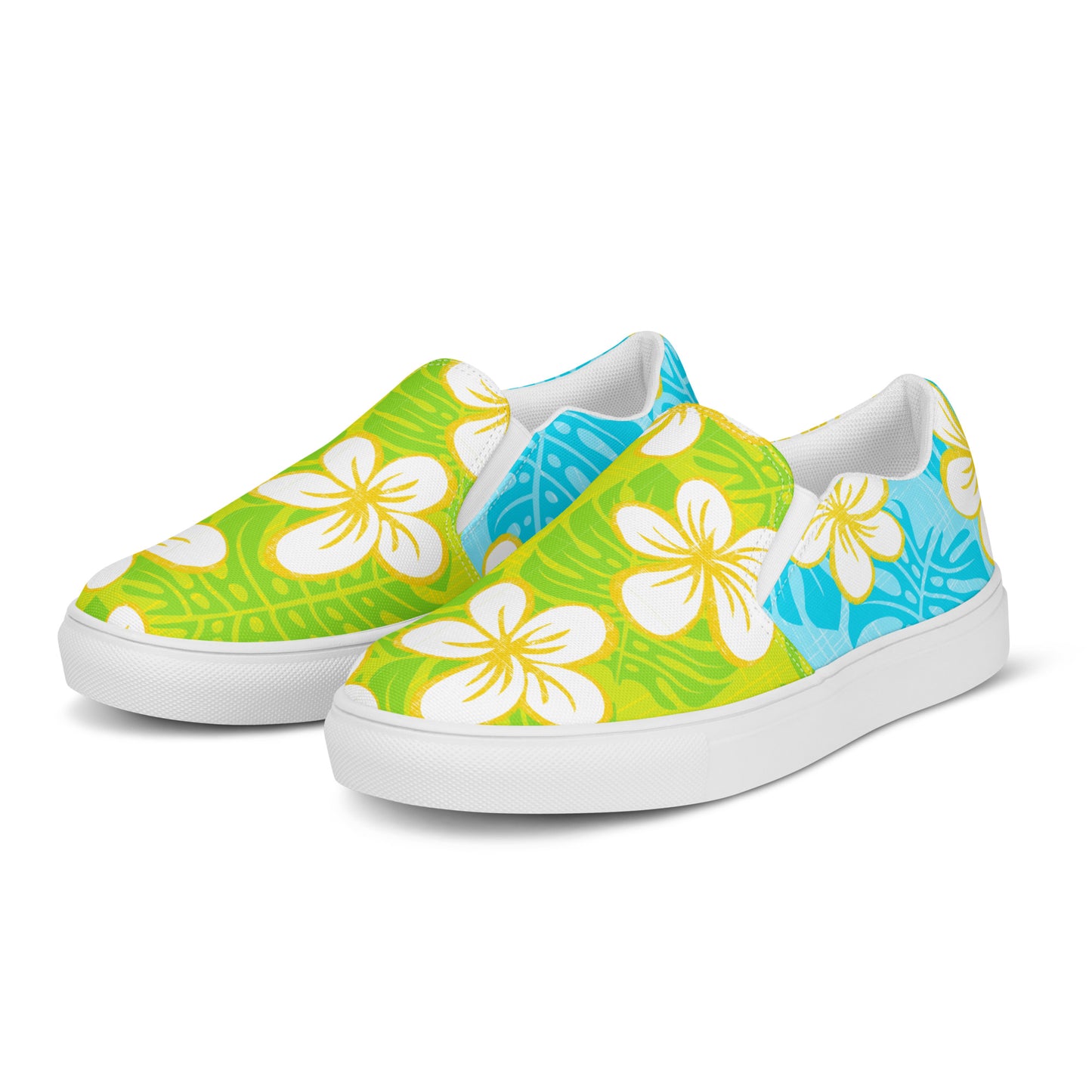 Sweet Summer Garden Men’s slip-on canvas shoes