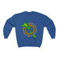 Island Wheel Unisex Heavy Blend™ Crewneck Sweatshirt - The Mad Tropic