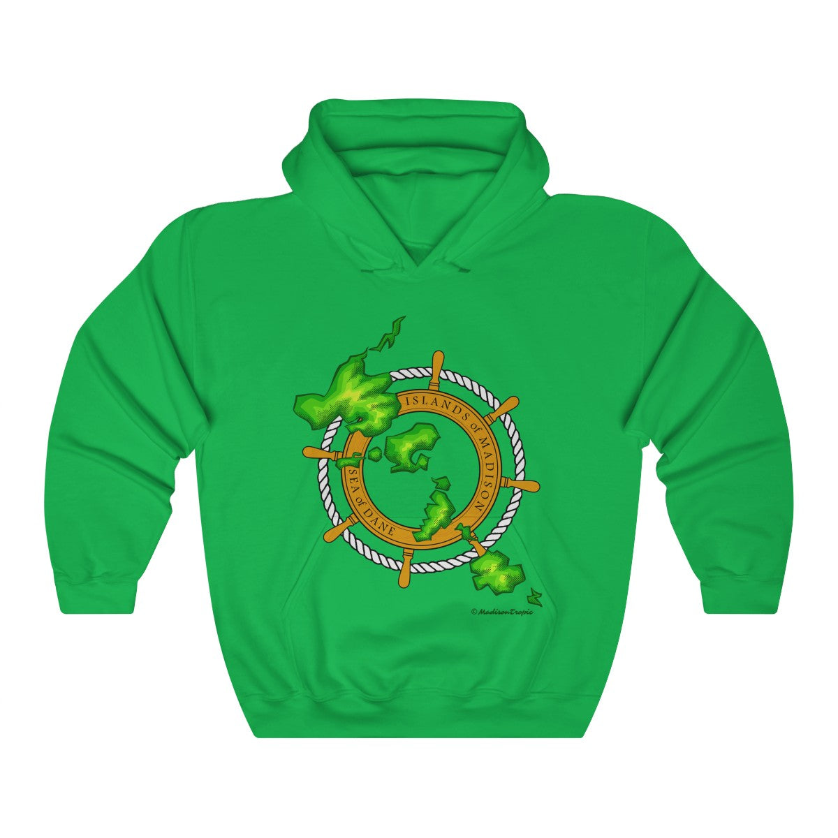 Island Wheel Unisex Heavy Blend™ Hooded Sweatshirt - The Mad Tropic