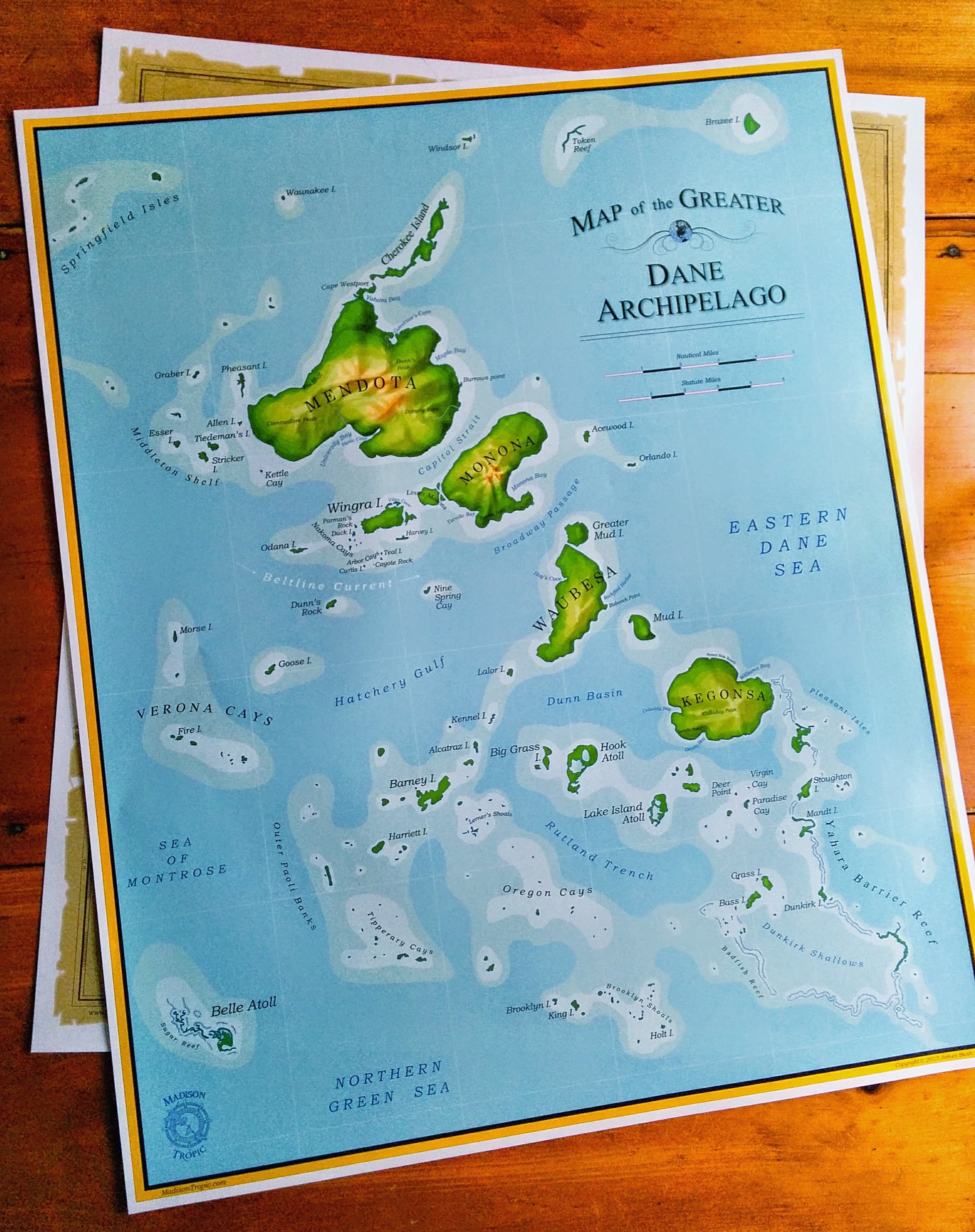 Map of the Dane Archipelago - The Mad Tropic
