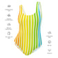 Tropic Stripe Vertical One-Piece Swimsuit