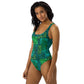 Moku Malihini on blue One-Piece Swimsuit