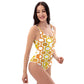 Whatco Orange One-Piece Swimsuit