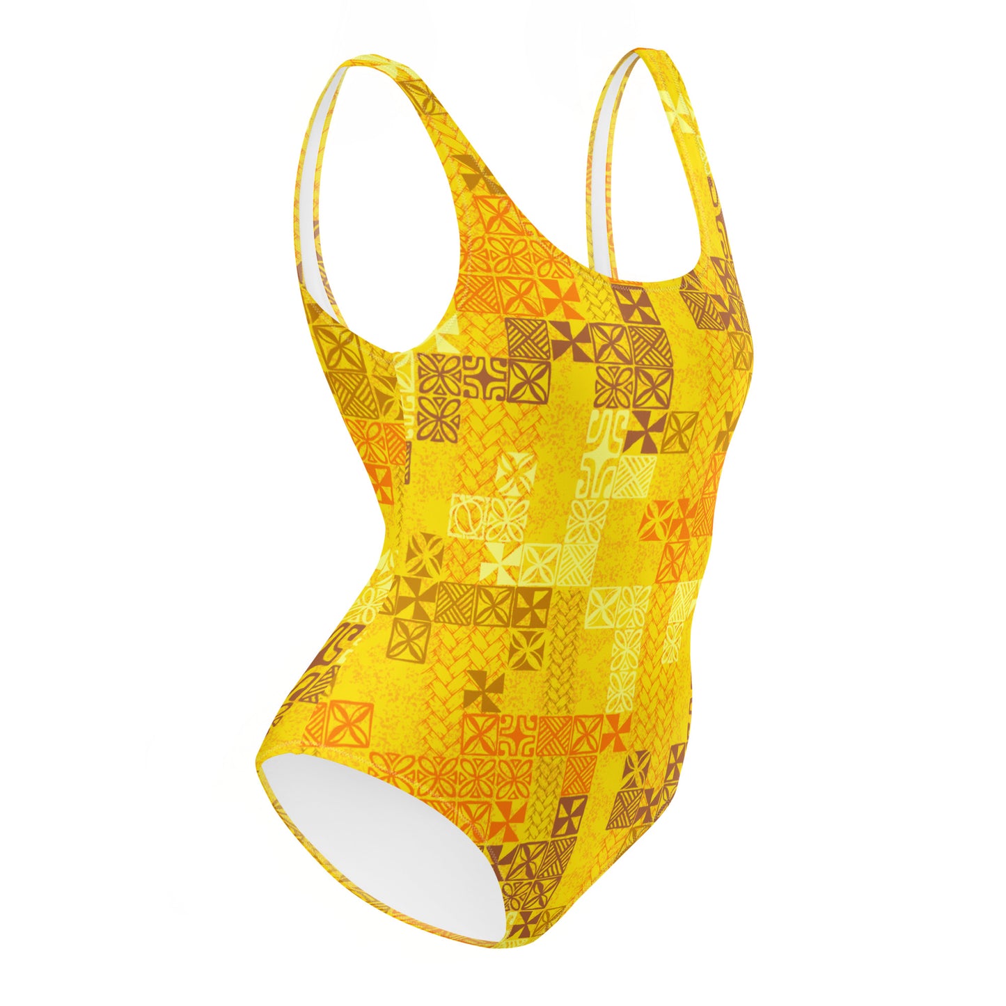 Yellow Tapa Tuesday One-Piece Swimsuit