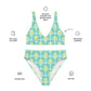 '77 Hustle Sea Garden Recycled high-waisted bikini