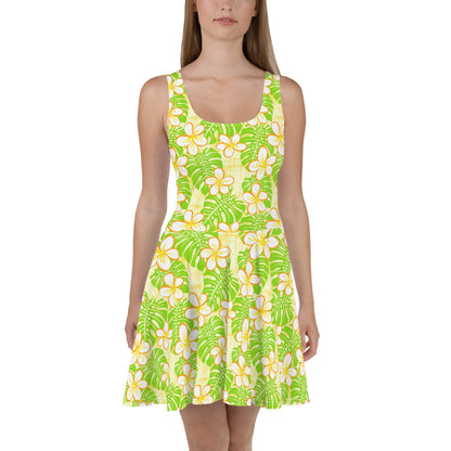 Garden Edge Summer Beach Skater Dress