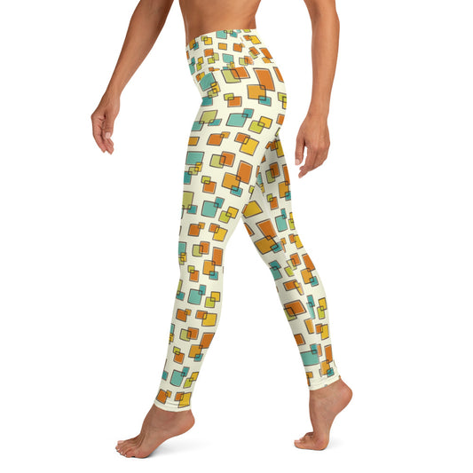 Real Gone Square Yoga Leggings - The Mad Tropic