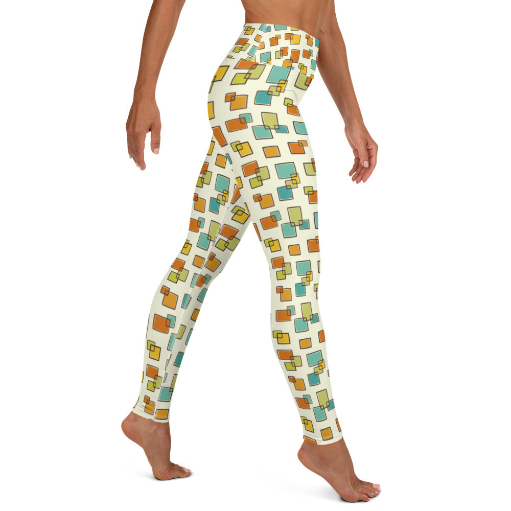 Real Gone Square Yoga Leggings - The Mad Tropic